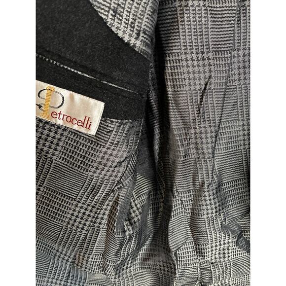 Classic Petrocelli Men’s Wool Silk Cashmere black Blazer Sport Coat SIZE 42L - Picture 6 of 8